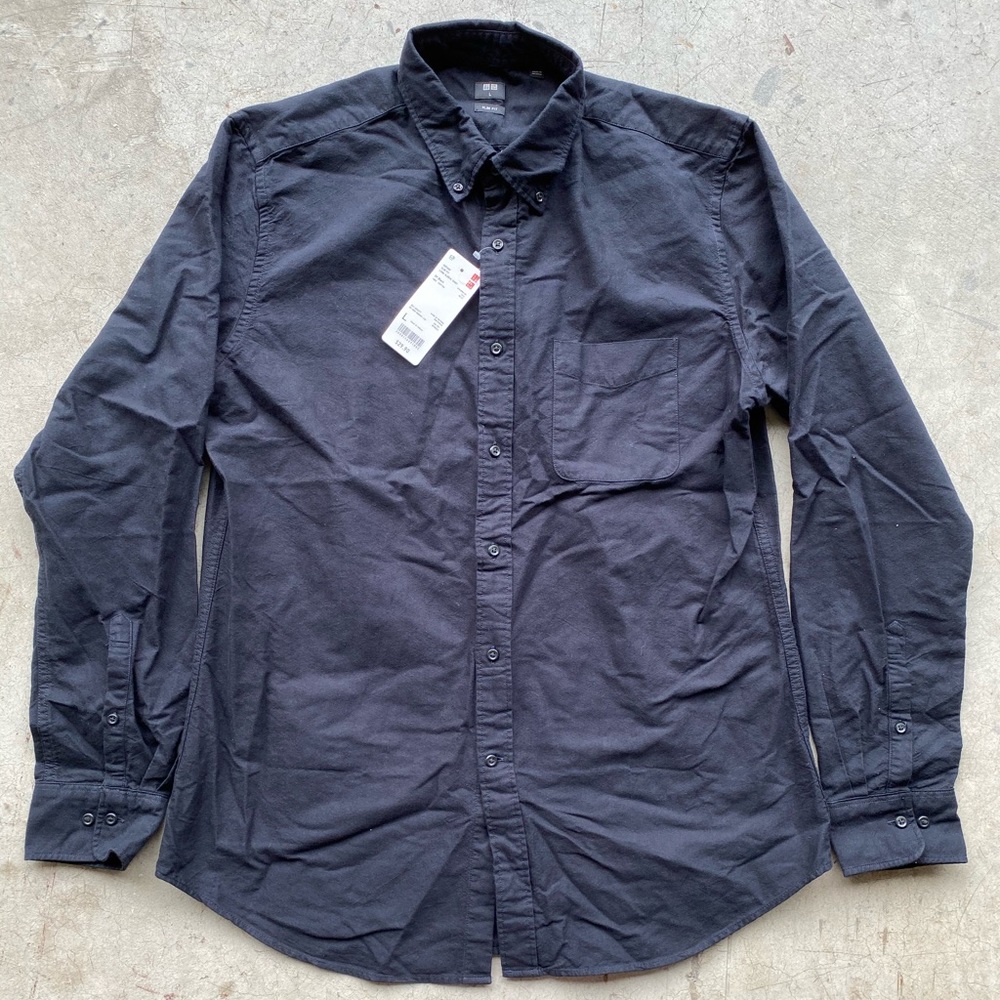 Uniqlo Men’s Oxford Slim Fit Long Sleeve - Large